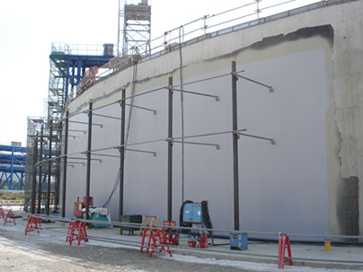 壁面・地下防水(SQS工法)CVスプレー
