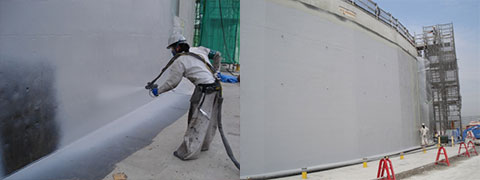 地下防水 後施工防水工事 超速硬化ウレタン防水